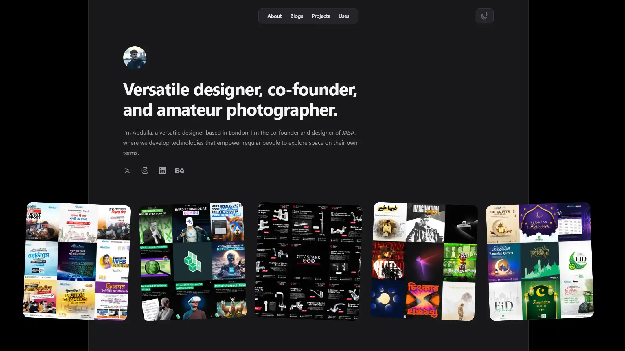 Designer Portfolio / Abdulla Khan